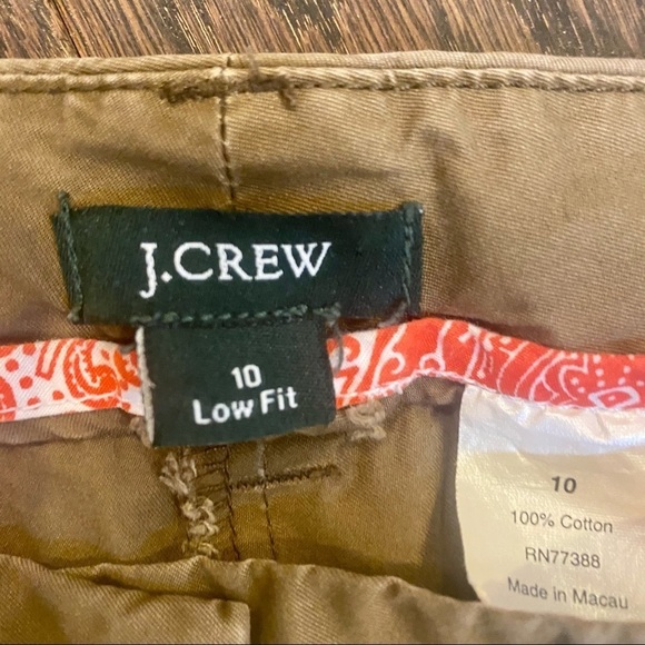 J. Crew low fit 100% cotton khaki pants 10 - Picture 4 of 9